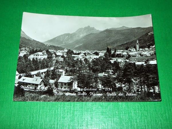 Cartolina Malesco - Panorama con il M. Gridone 1969