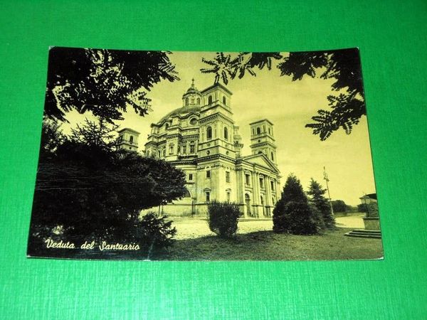 Cartolina Santuario di Vico Mondovì - Veduta 1953