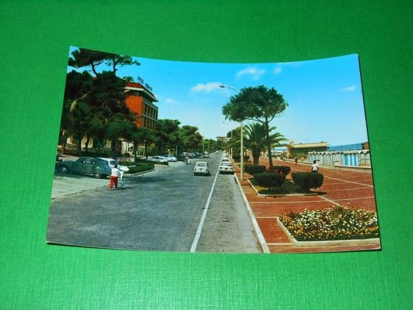 Cartolina Roseto degli Abruzzi - Lungomare 1965