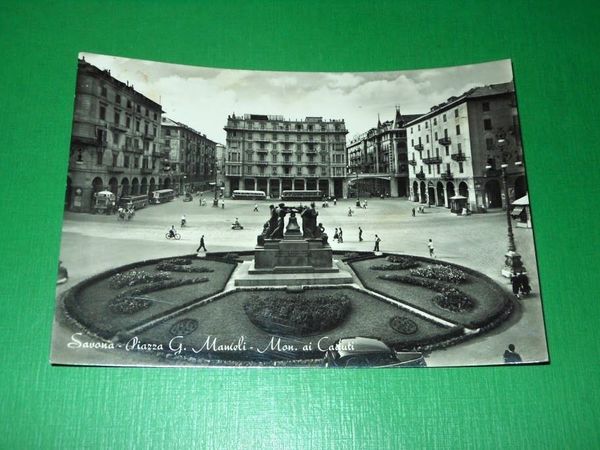 Cartolina Savona - Piazza G. Mameli - Monumento ai Caduti …