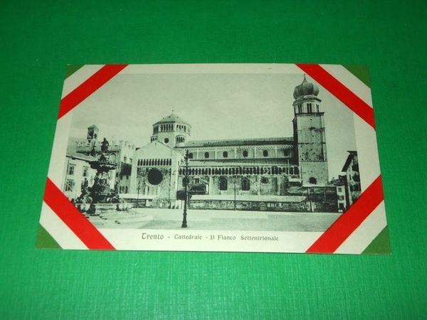 Cartolina Trento - Cattedrale - Il Fianco Settentrionale 1918 ca