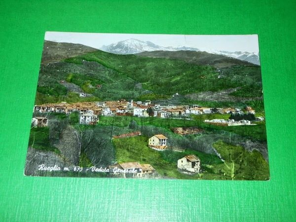 Cartolina Rueglio - Veduta Generale 1960 ca