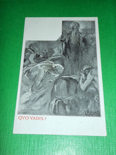 Cartolina Illustratore Vincenzo La Bella - Quo Vadis ? 1900 …