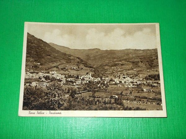 Cartolina Torre Pellice - Panorama 1940 ca