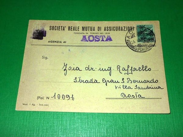 Cartolina Pubblicità - Reale Mutua di Assicurazioni - Agenzia di …