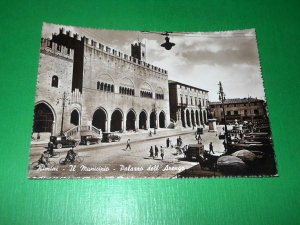 Cartolina Rimini - Il Municipio - Palazzo dell' Arengo 1950 …