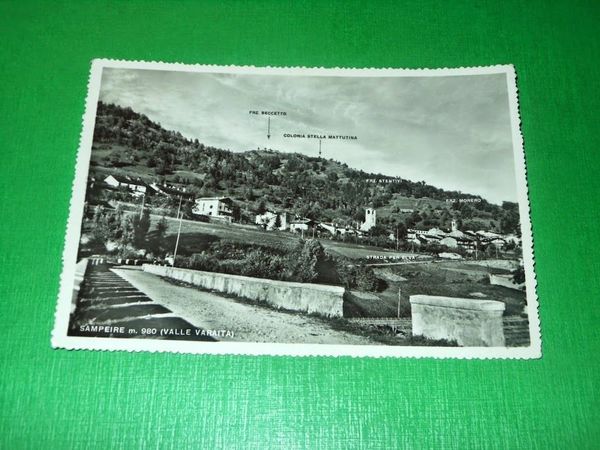 Cartolina Sampeire ( Valle Varaita ) - Scorcio panoramico 1957