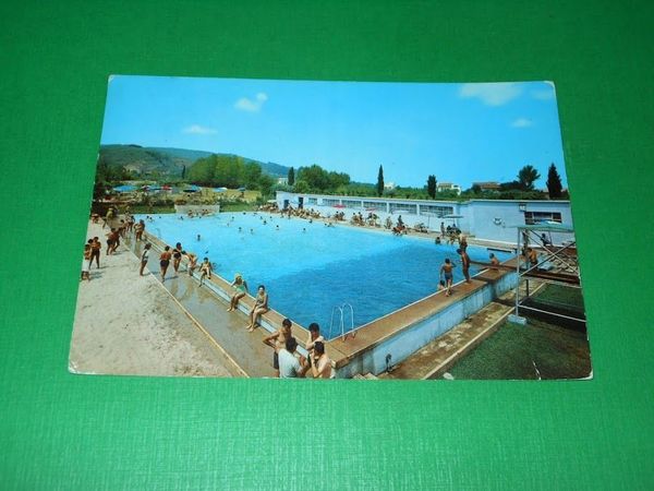Cartolina Sarteano ( Siena ) - La piscina 1967