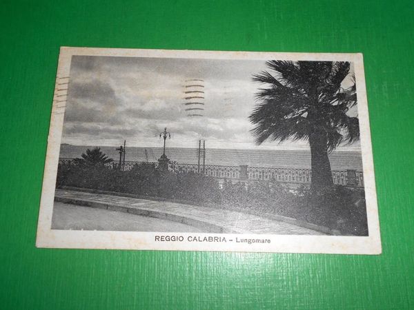Cartolina Reggio Calabria - Lungomare 1933