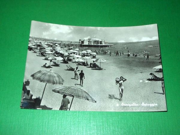 Cartolina Senigallia - Spiaggia 1962