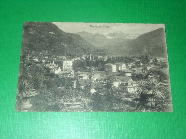 Cartolina Bolzano - Gries - Panorama 1928