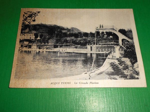 Cartolina Acqui Terme - L aGrande Piscina 1962