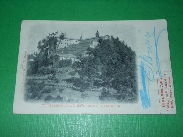 Cartolina Montesenario veduto dalla parte di mezzogiorno 1903