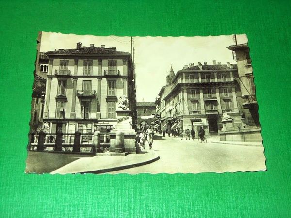 Cartolina Monza - Via Vittorio Emanuele - Ponte dei Leoni …