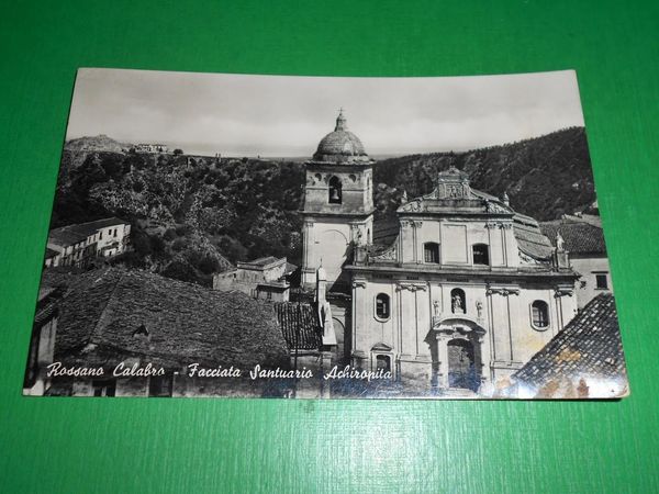 Cartolina Rossano Calabro - Facciata Santuario Achiropita 1951