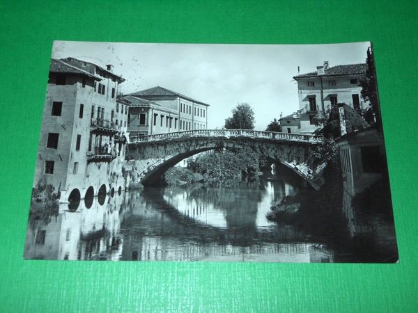 Cartolina Vicenza - Ponte S. Michele 1956