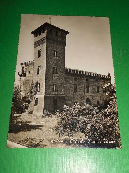 Cartolina Solero - Castello Faa di Bruno 1944