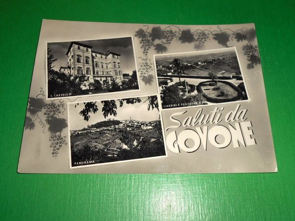 Cartolina Saluti da Govone - Vedute diverse 1959