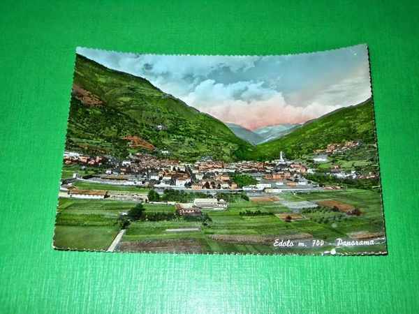 Cartolina Edolo - Panorama 1956