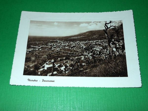 Cartolina Nicastro - Panorama 1950 ca