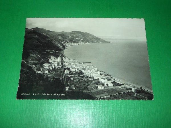 Cartolina Laigueglia e Alassio - Veduta generale 1942
