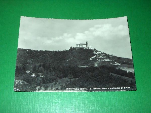 Cartolina Serravalle Scrivia - Santuario della Madonna di Spineto 1954
