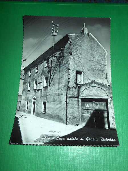Cartolina Nuoro - Casa natale di Grazia Deledda 1953