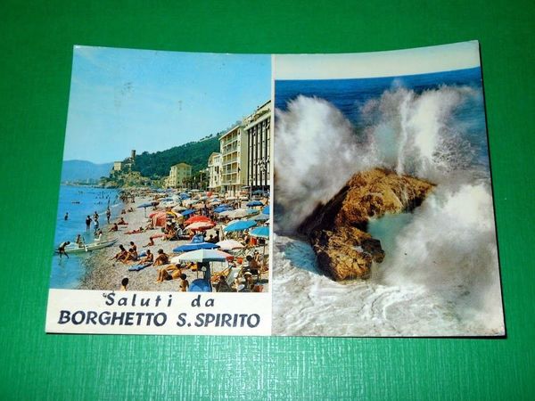 Cartolina Saluti da Borghetto S. Spirito - Vedute 1967