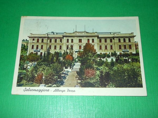 Cartolina Salsomaggiore Terme - Albergo Porro 1937