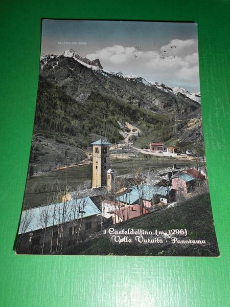 Cartolina Casteldelfino ( Valle Varaita ) - Panorama 1958