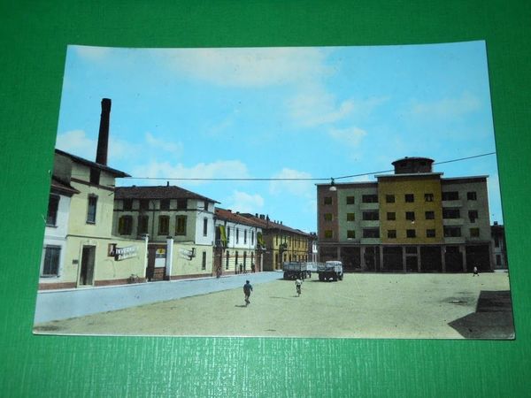 Cartolina Melzo - Piazza Risorgimento 1960 ca