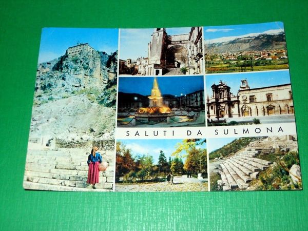 Cartolina Saluti da Sulmona - Vedute diverse 1979