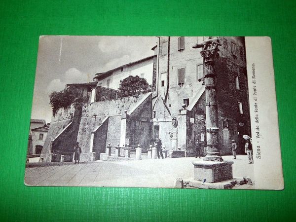Cartolina Siena - Veduta della fonte al Ponte di Romana …