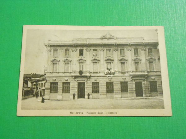 Cartolina Gallarate - Palazzo della Prefettura 1920