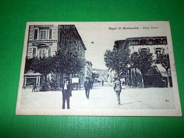 Cartolina Bagni di Montecatini - Viale Forini 1927