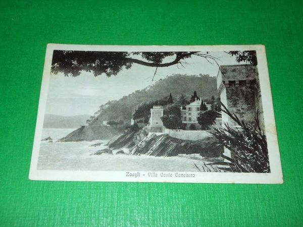 Cartolina Zoagli - Villa Conte Canevaro 1920 ca