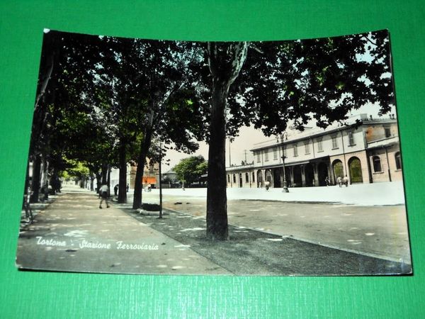 Cartolina Tortona - Stazione Ferroviaria 1960 ca
