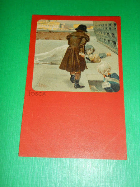 Cartolina Lirica Opera Giacomo Puccini - TOSCA - Illustrata da …