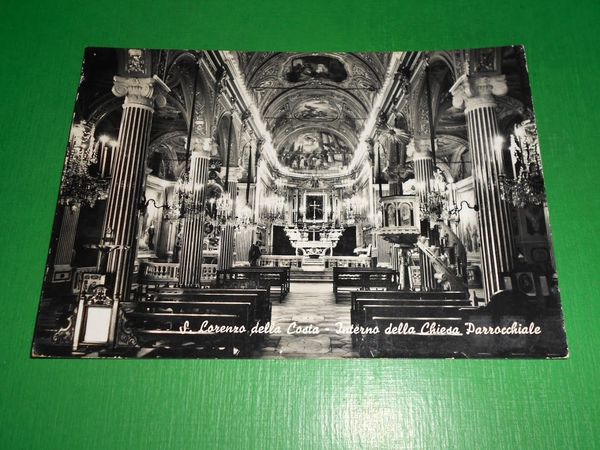 Cartolina S. Lorenzo della Costa - Interno della Chiesa Parrocchiale …