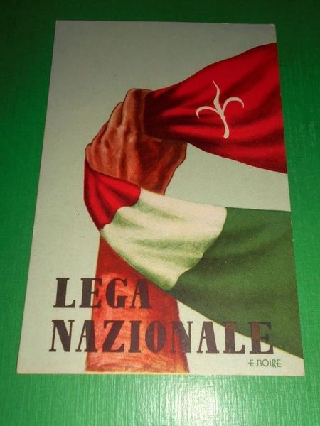 Cartolina Propaganda Politica Trieste Istria - Lega Nazionale 1954