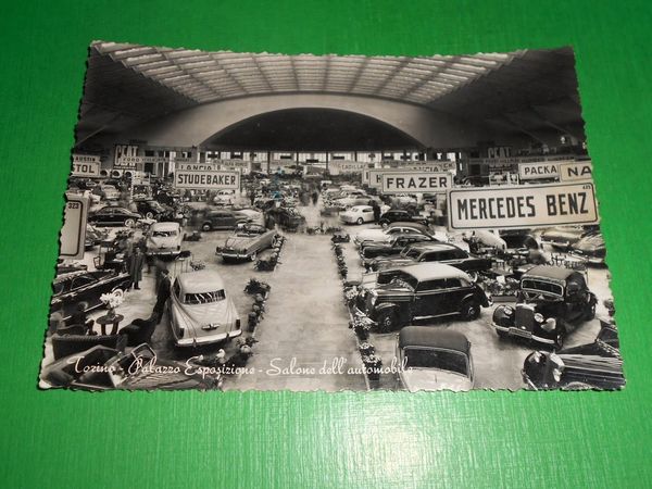 Cartolina Torino - Palazzo Esposizione - Salone dell' Automobile 1952