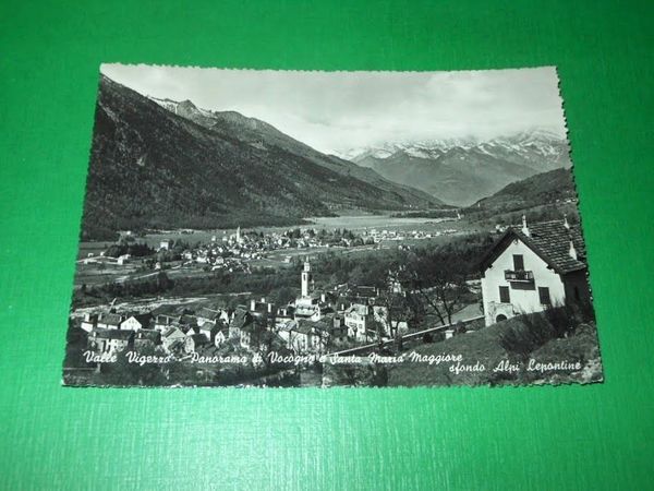 Cartolina Valle Vigezzo - Panorama di Vocogno e Santa Maria …
