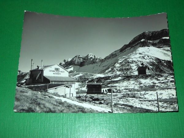 Cartolina Capanna Passo Valles con sfondo la Cima Mulaz e …