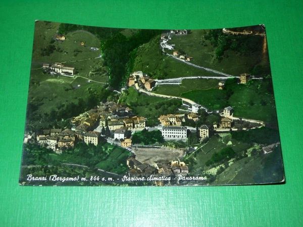Cartolina Branzi ( Bergamo ) - Panorama 1956