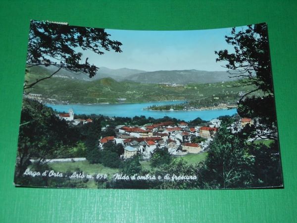 Cartolina Lago d' Orta - Artò - Panorama 1961 ca