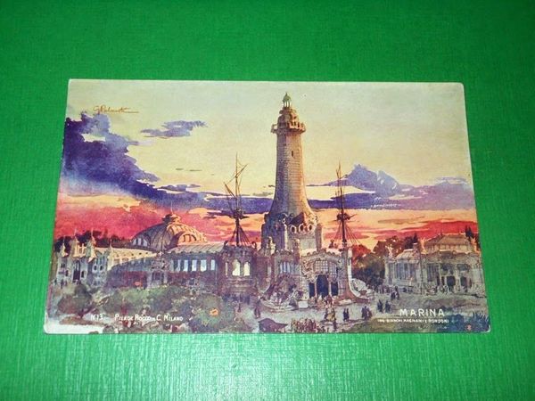Cartolina Ufficiale dell' Esposizione di Milano 1906 - Marina