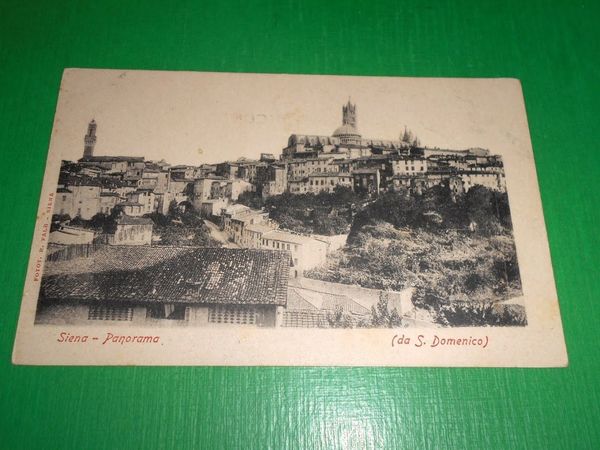 Cartolina Siena - Panorama da S. Domenico 1900 ca