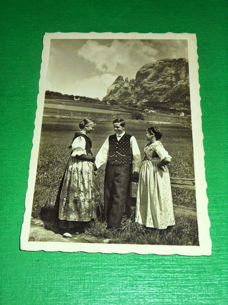 Cartolina Costumi di Fiè allo Sciliar - Dolomiti 1941