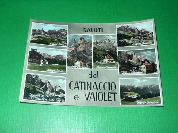 Cartolina Saluti dal Catinaccio e Vajolet - Vedute diverse 1960 …
