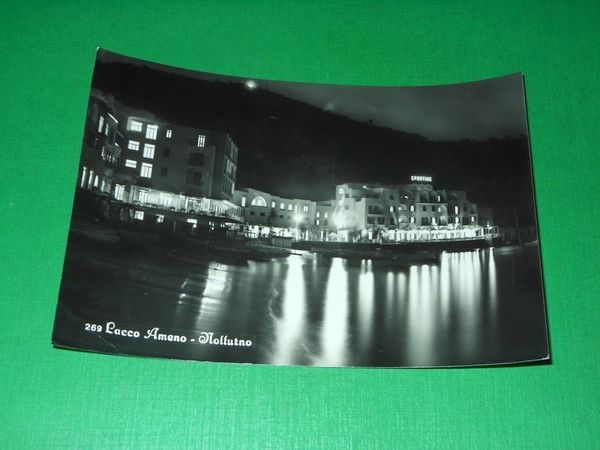 Cartolina Lacco Ameno - Notturno 1958